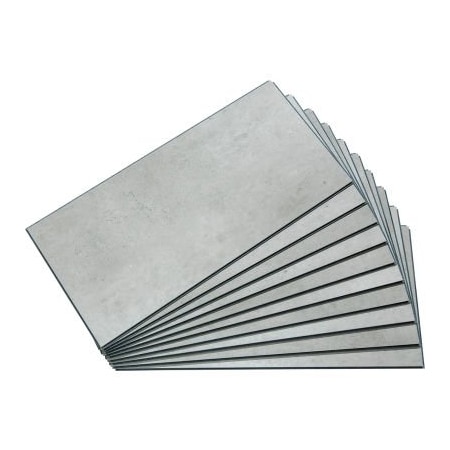 Acoustic Ceiling Products Palisade 23.2"L x 11.1"W Vinyl Wall Tile, Frost Nickel, 10 Pack 53502
